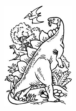 Dinozaury kolorowanki